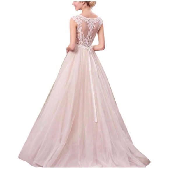 Rebecca Ingram Carrie Romantic Ballgown Wedding Dress NWOT 12 - Picture 2 of 7